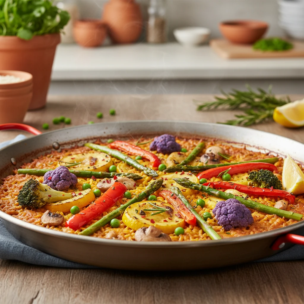 Paella de verduras